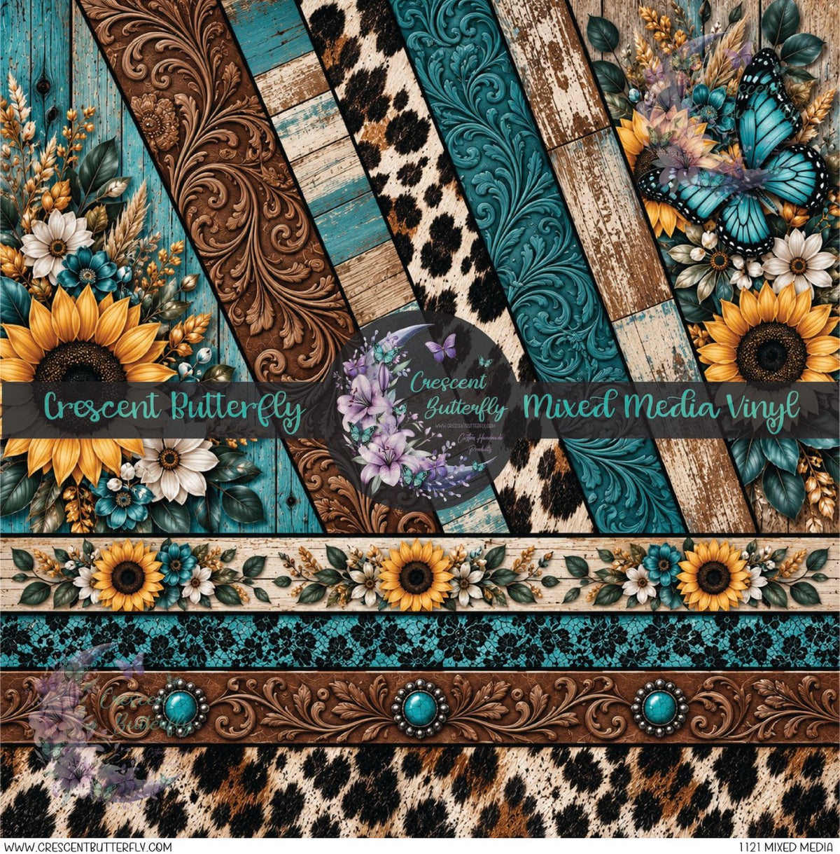 1121 Mixed Media Printed Vinyl Sheet/Wrap
