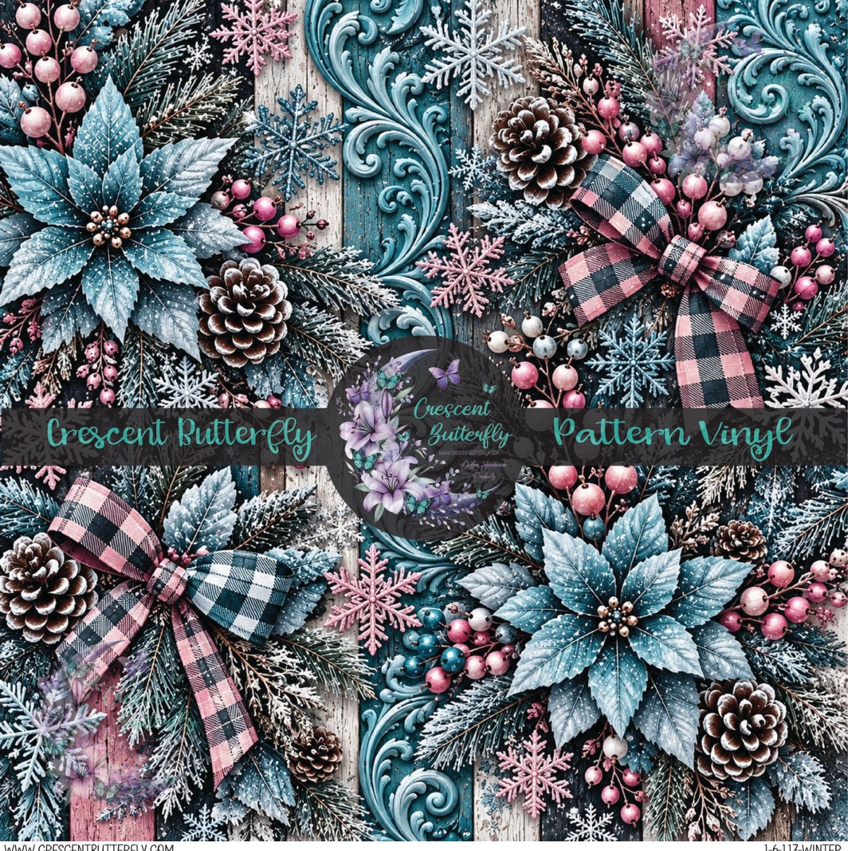 1-6-117-Winter Printed Vinyl Sheet/Wrap
