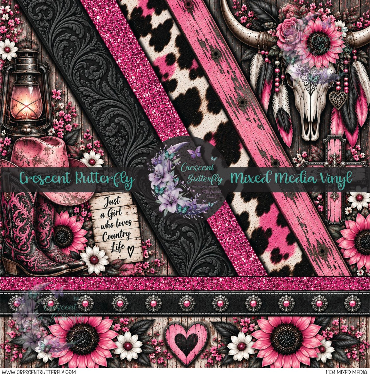 1154 Mixed Media Printed Vinyl Sheet/Wrap