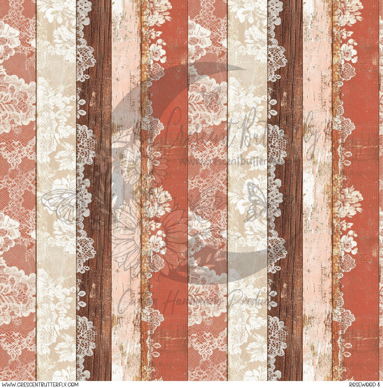 Rosewood 8 Printed Vinyl Sheet/Wrap