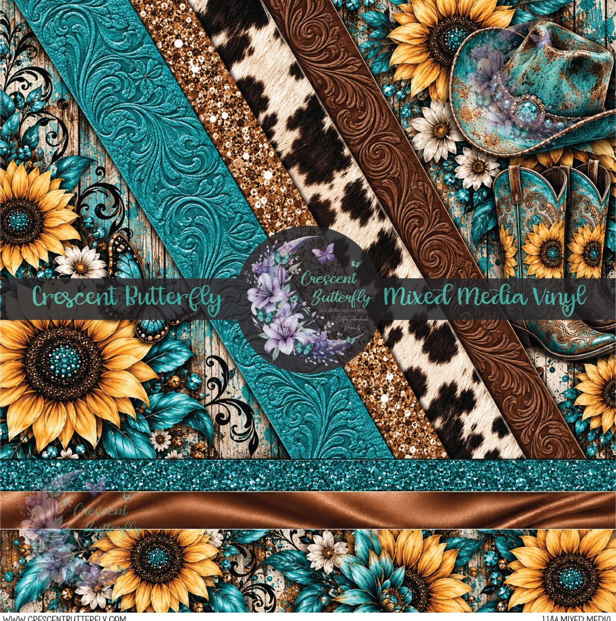 1184 Mixed Media Printed Vinyl Sheet/Wrap