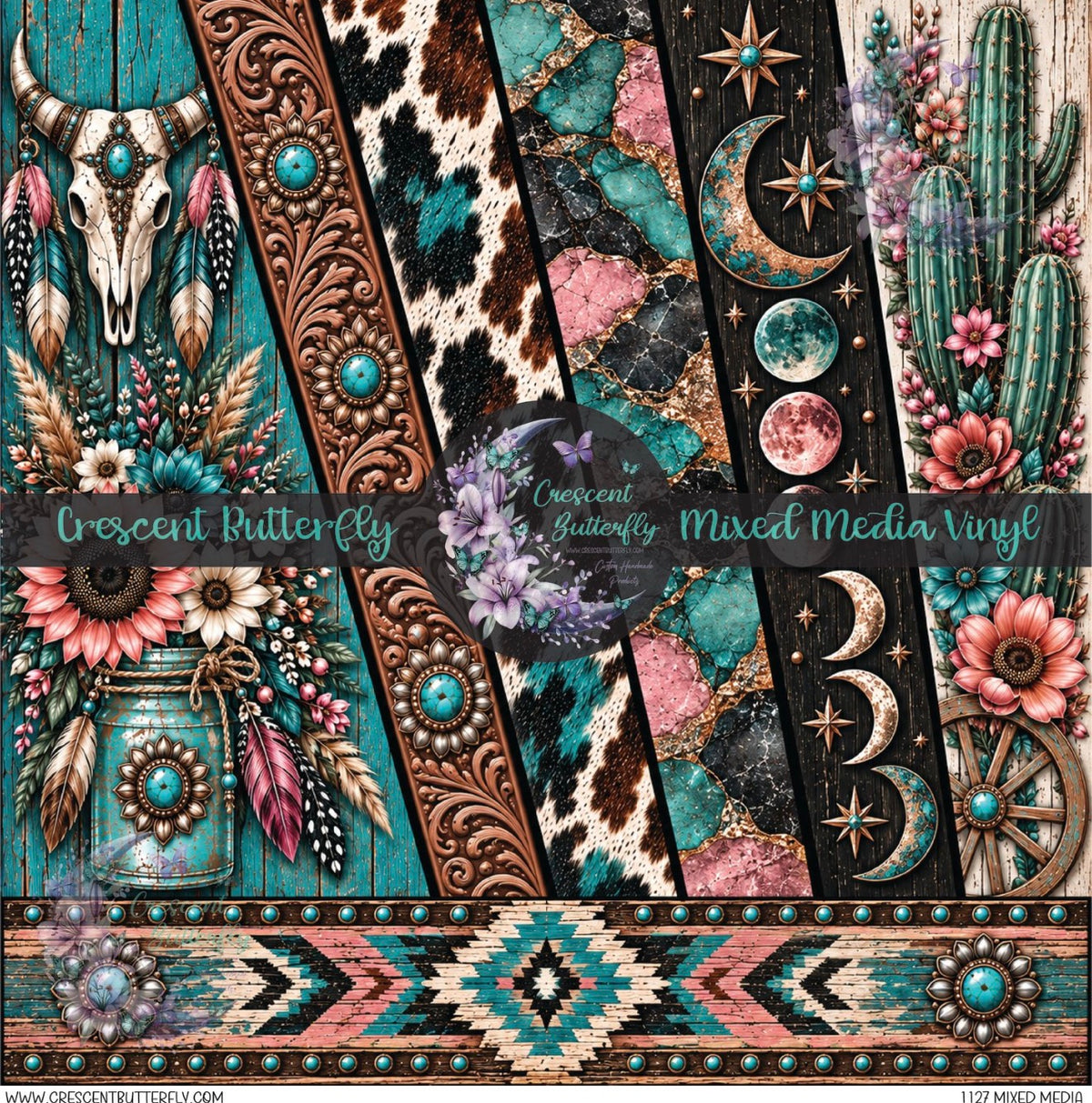 1127 Mixed Media Printed Vinyl Sheet/Wrap