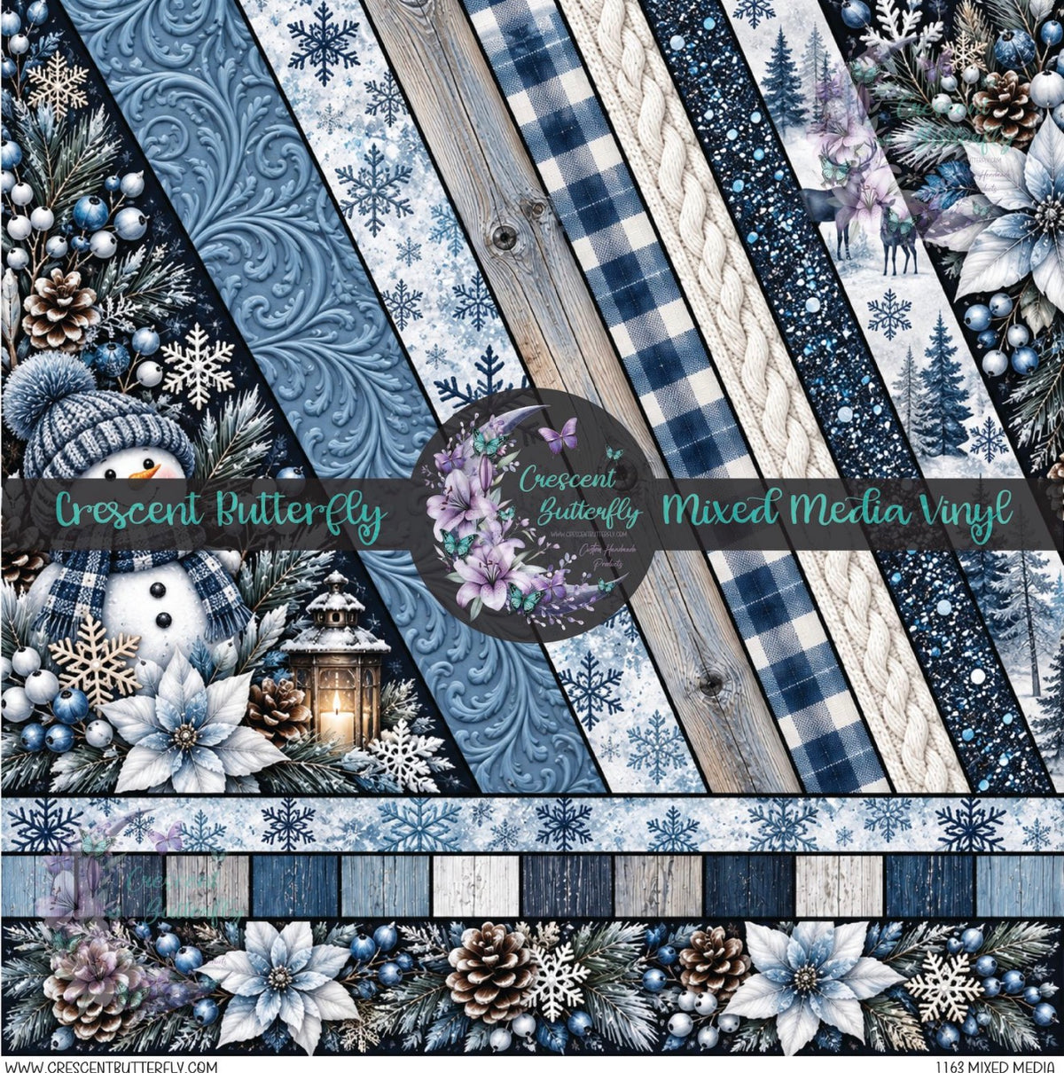 1163 Mixed Media Printed Vinyl Sheet/Wrap