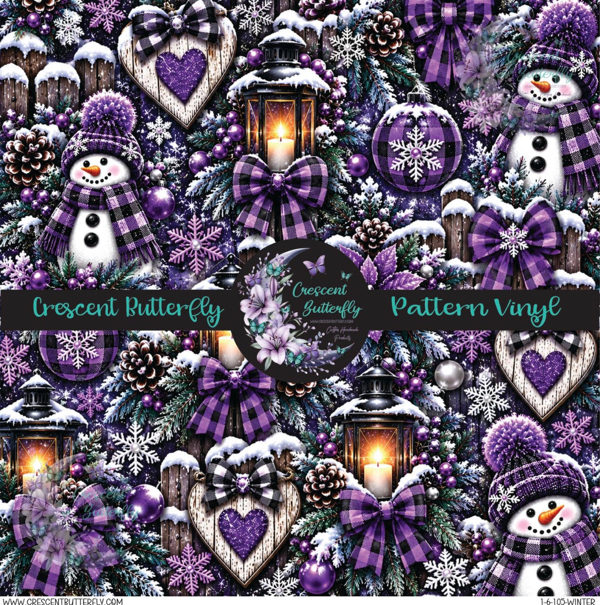 1-6-105-Winter Printed Vinyl Sheet/Wrap