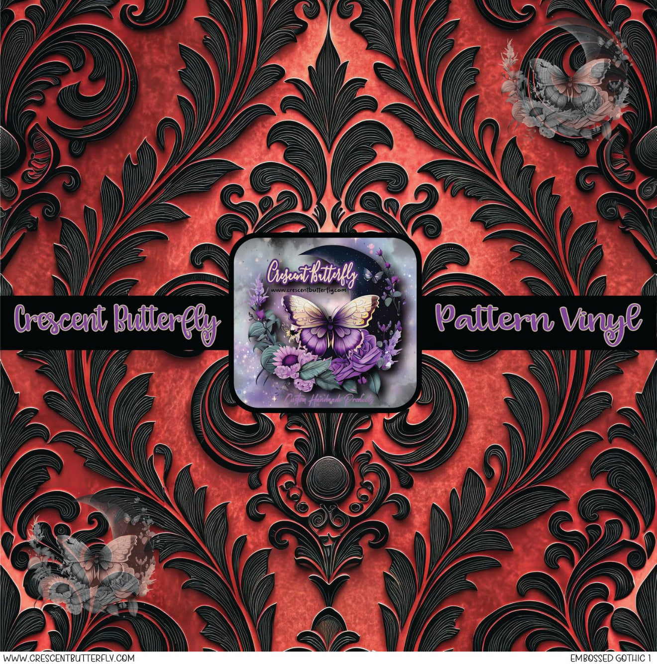 Embossed Gothic 1 Printed Vinyl Sheet/Wrap