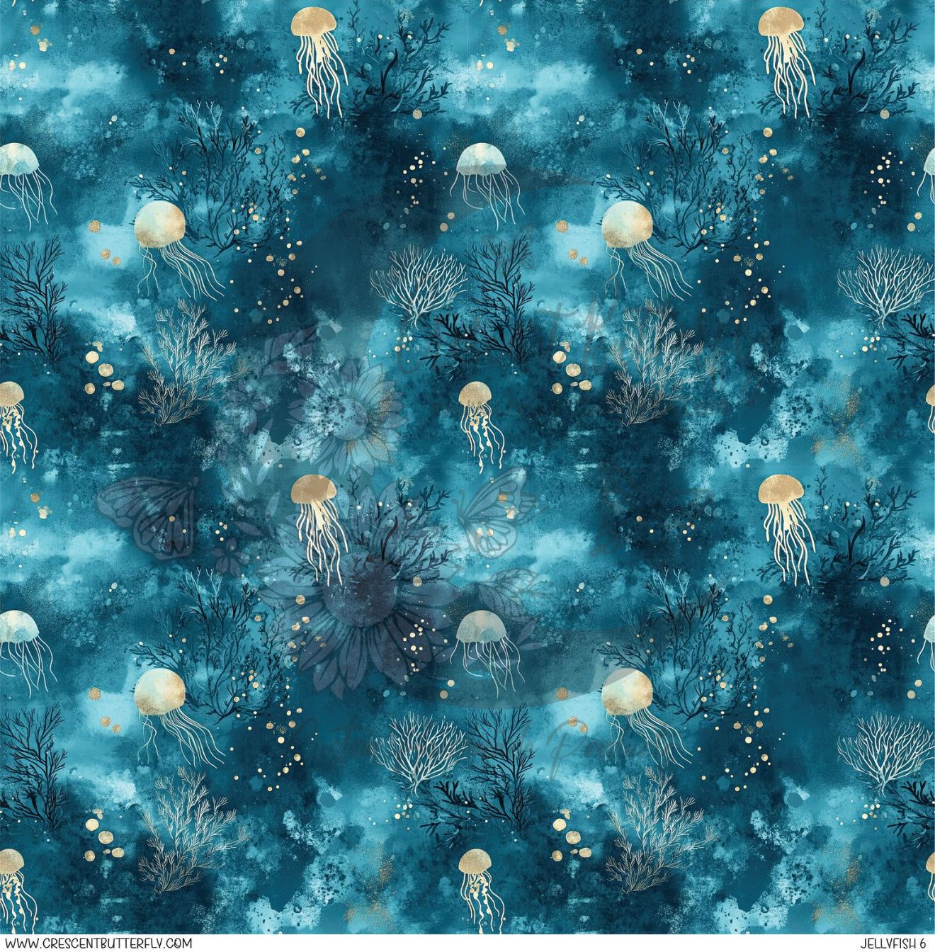Jellyfish 6 Printed Vinyl Sheet/Wrap