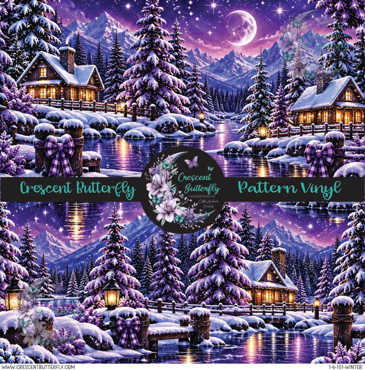 1-6-101-Winter Printed Vinyl Sheet/Wrap