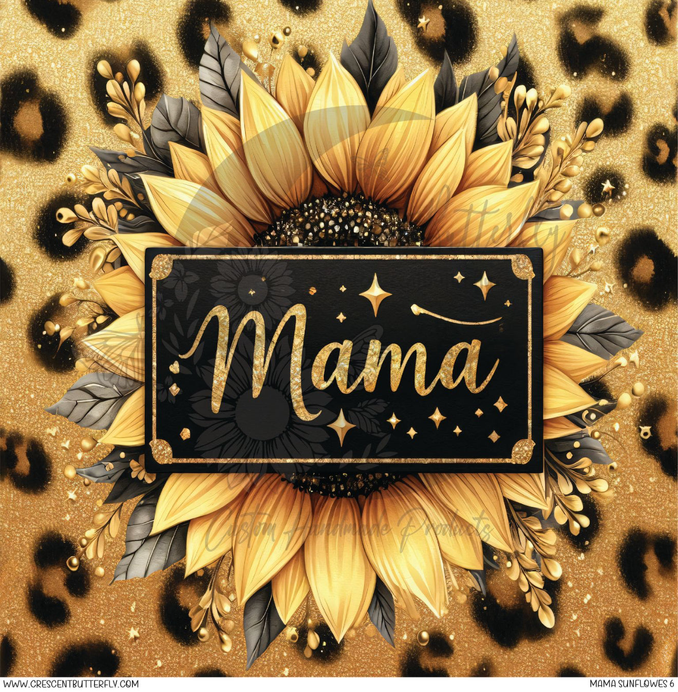 Mama Sunflowers 6 Printed Vinyl Sheet/Wrap