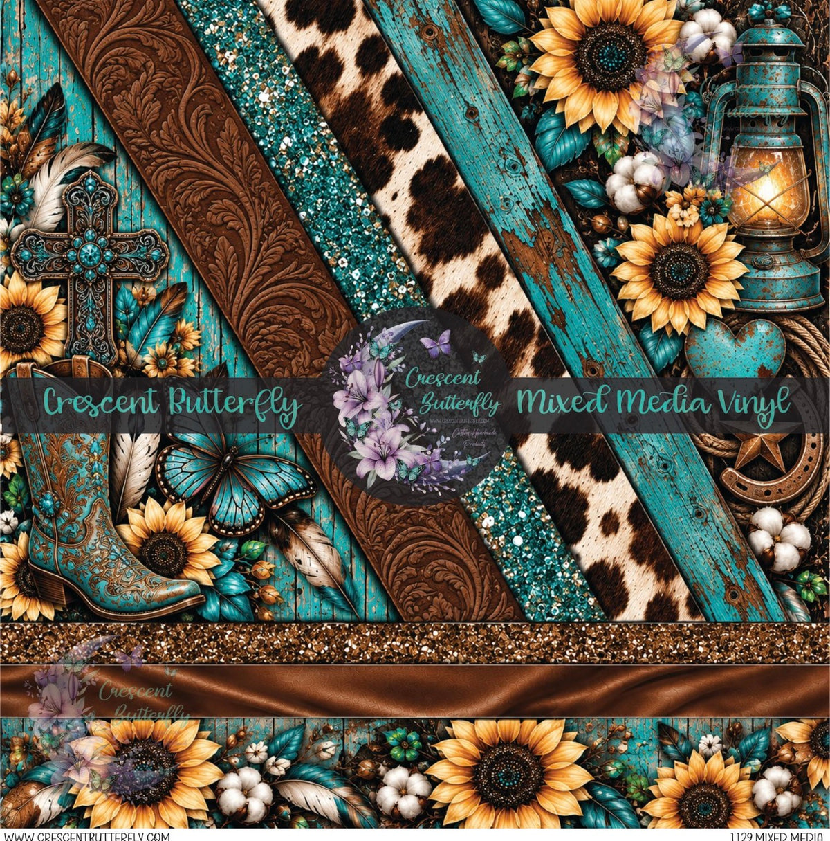 1129 Mixed Media Printed Vinyl Sheet/Wrap