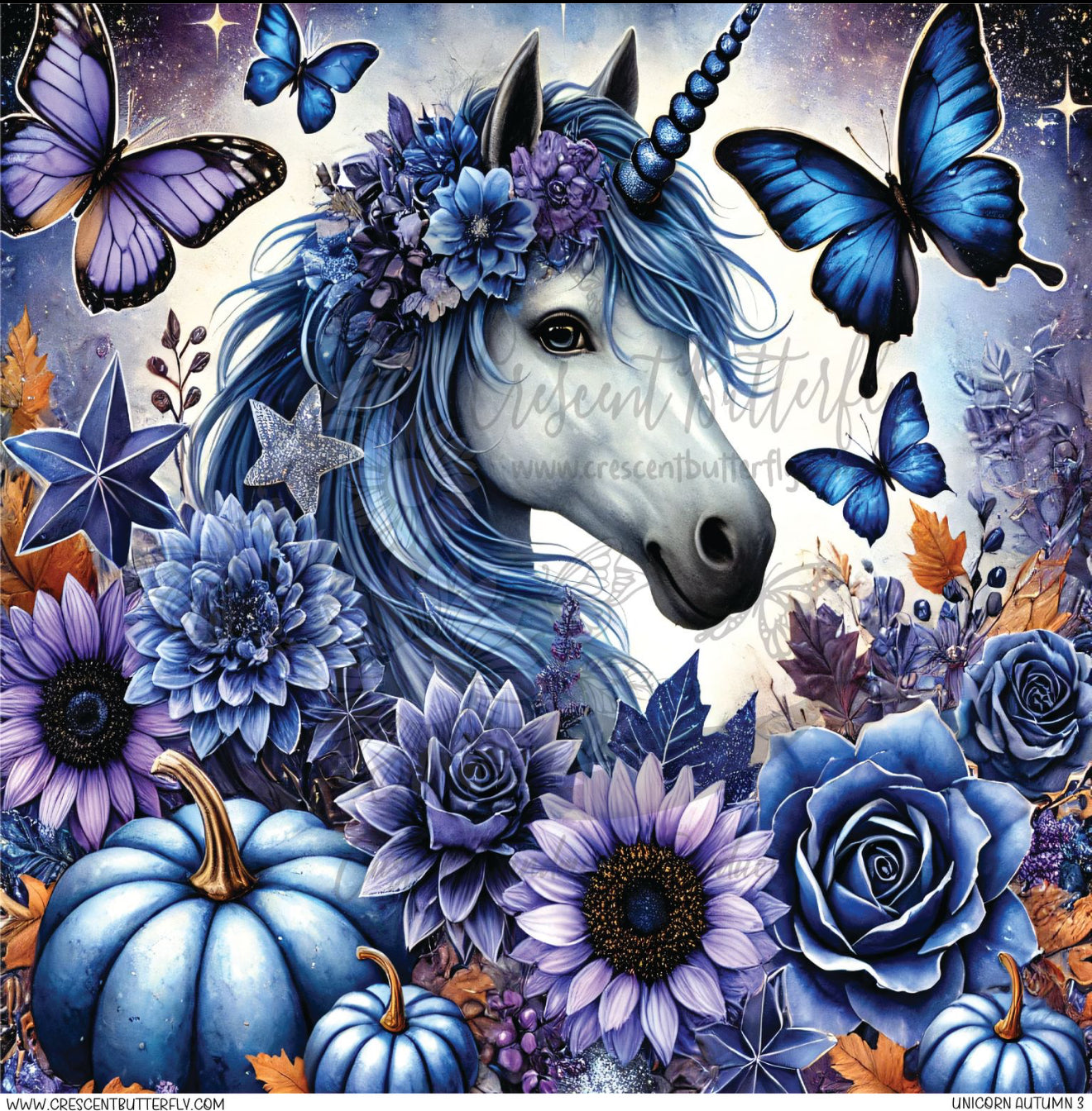 Unicorn Autumn 3 Printed Vinyl Sheet/Wrap