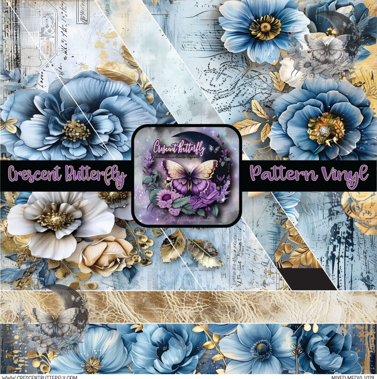 Mixed Media 1029 Printed Vinyl Sheet/Wrap
