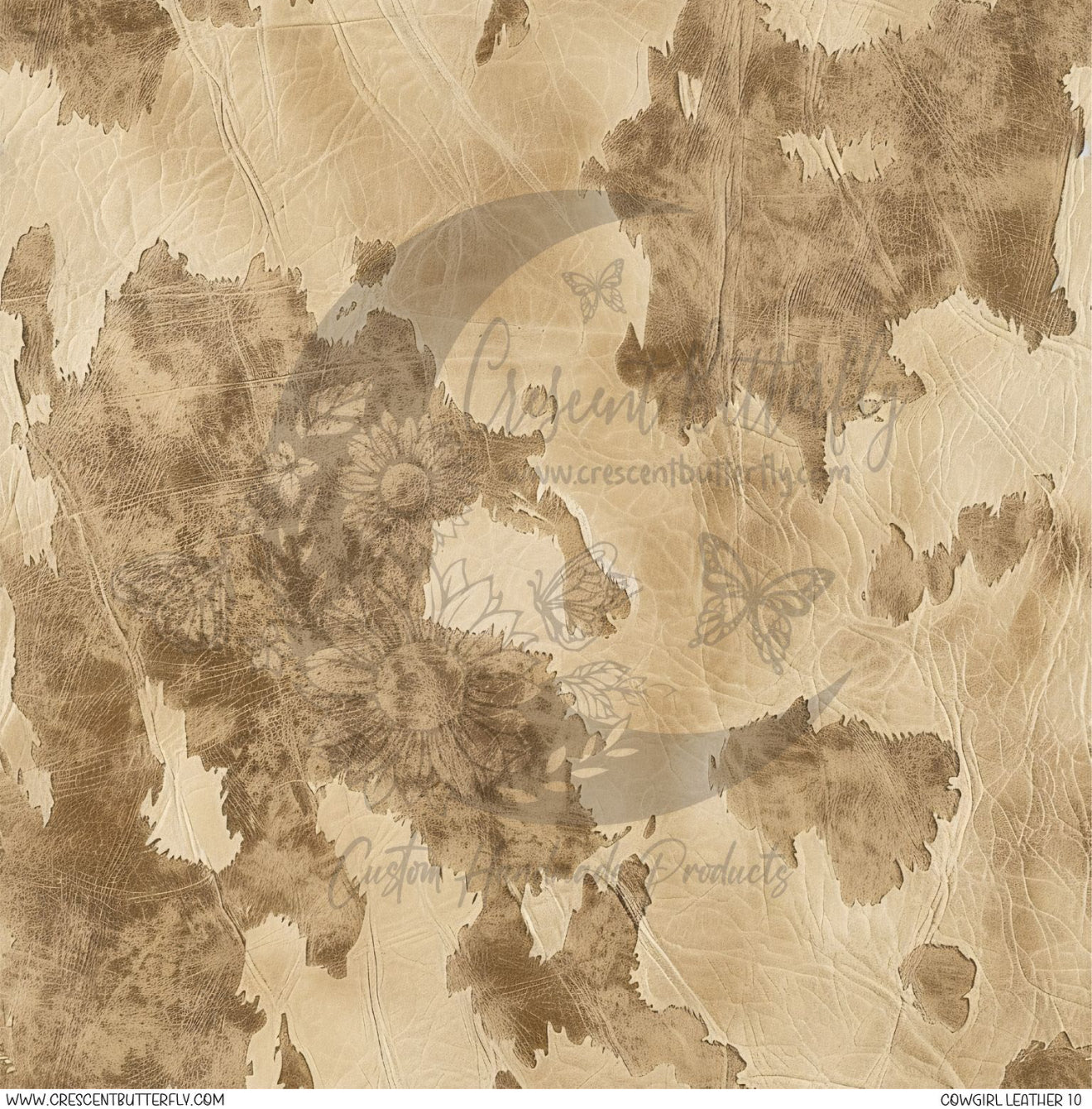 Cowgirl Leather 10 Printed Vinyl Sheet/Wrap