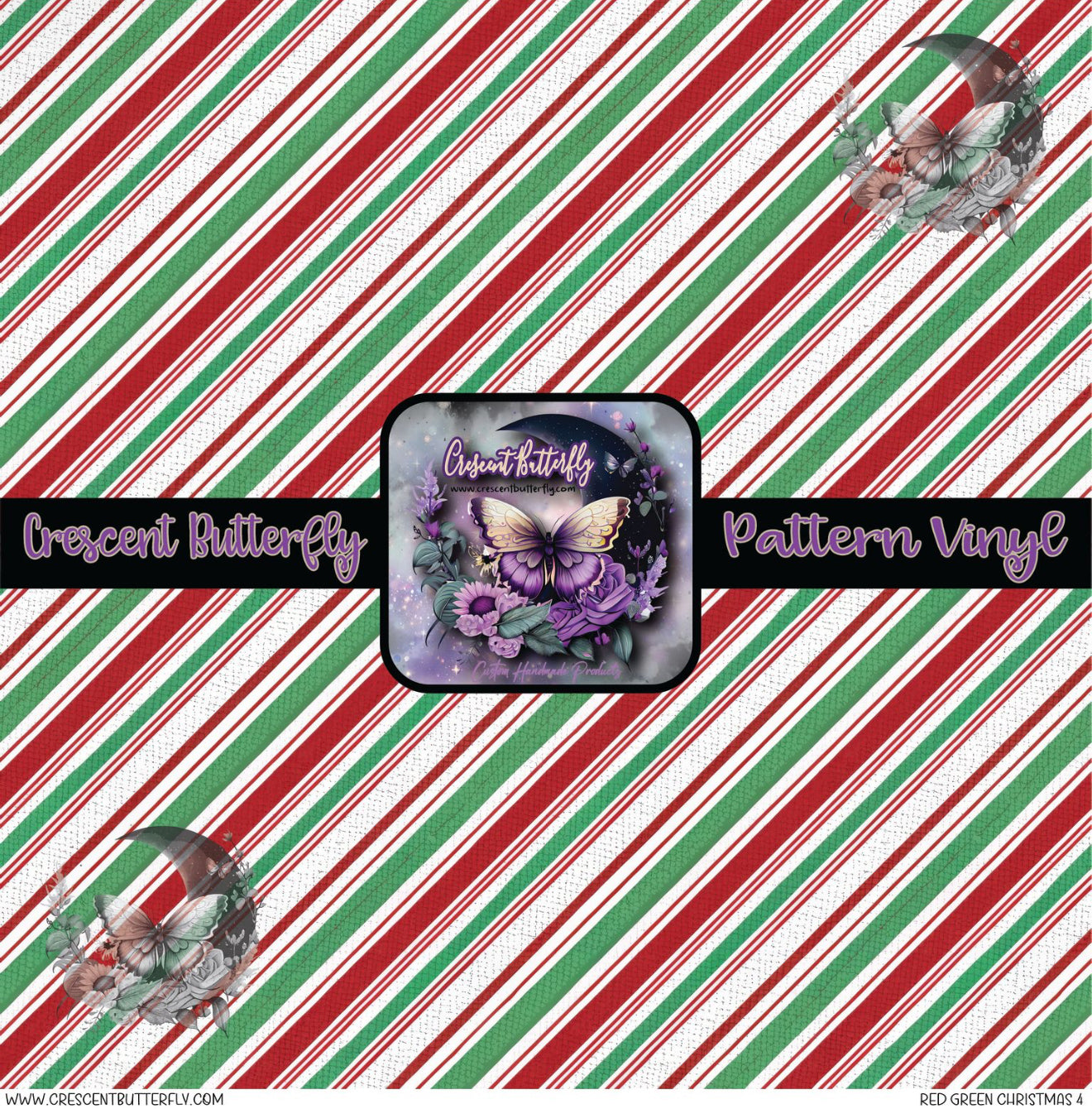 Red Green Christmas 4 Printed Vinyl Sheet/Wrap