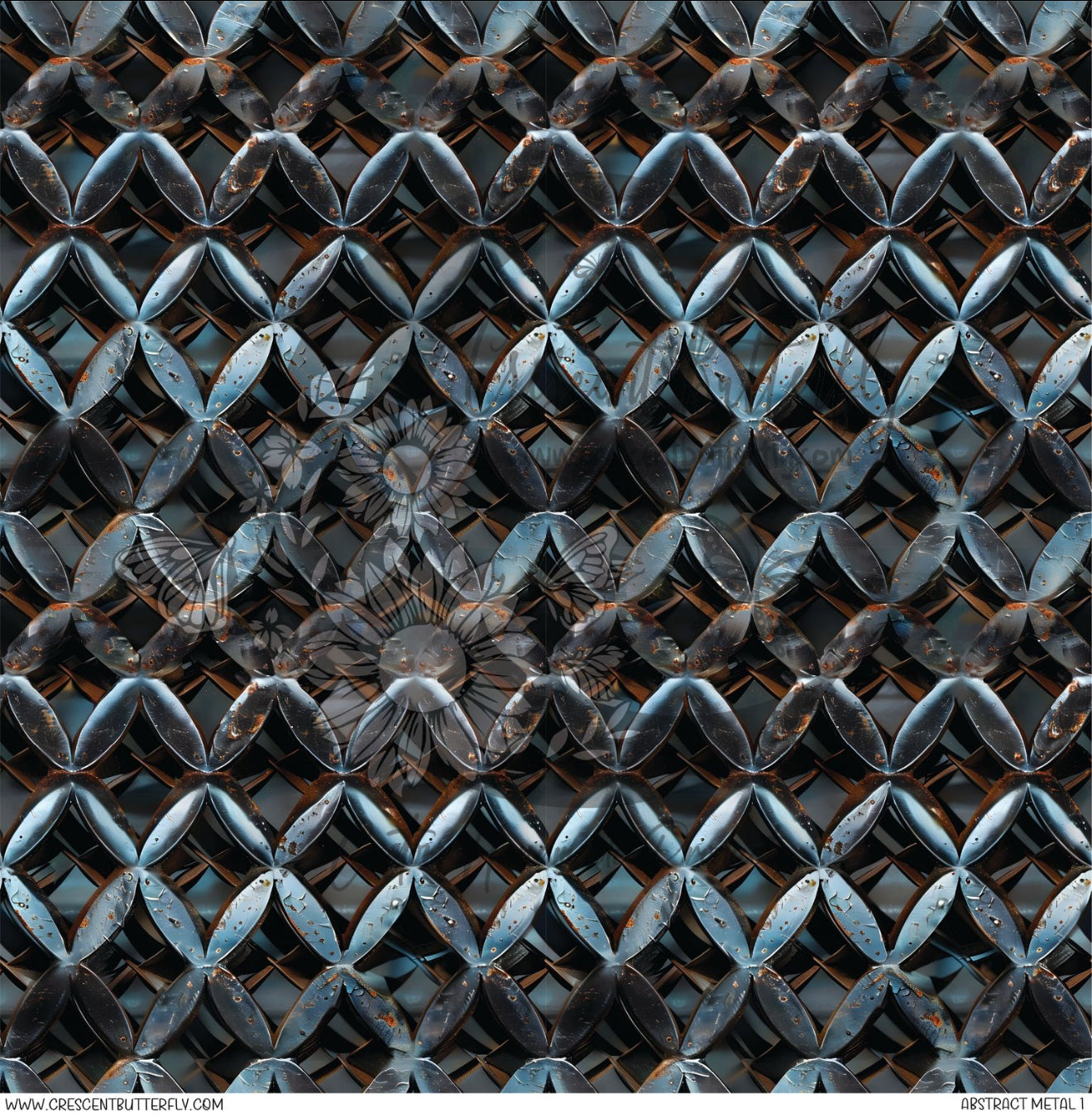 Abstract Metal 1 Printed Vinyl Sheet/Wrap