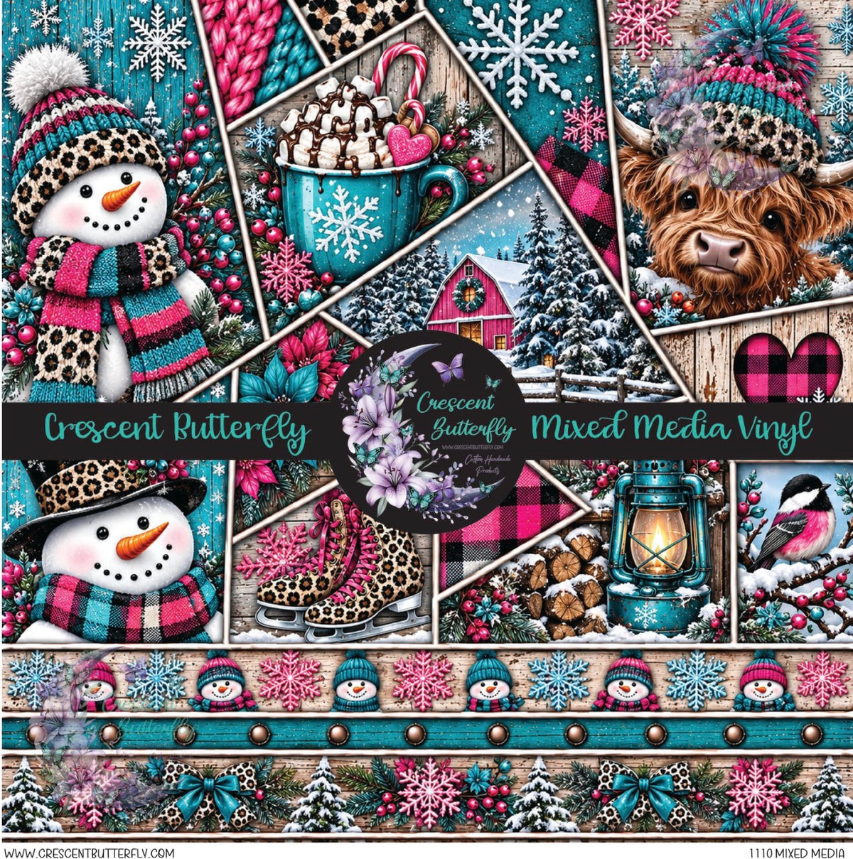 1110 Mixed Media Printed Vinyl Sheet/Wrap