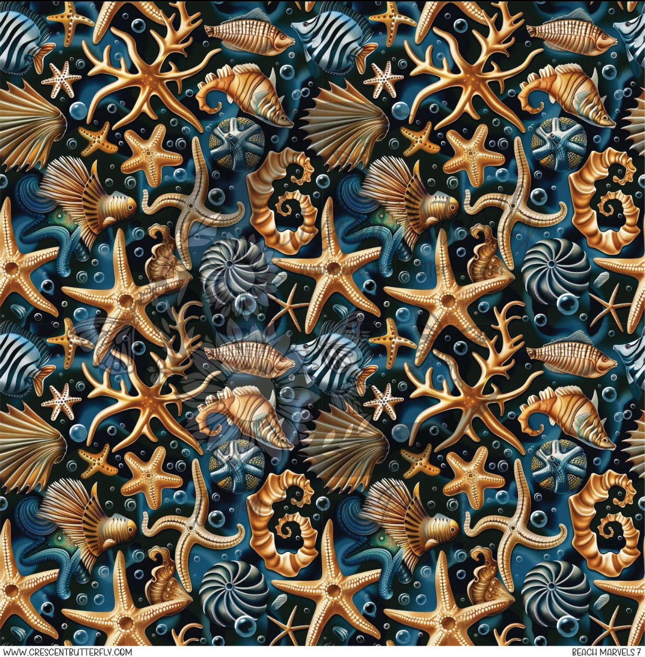 Beach Marvels 7 Printed Vinyl Sheet/Wrap