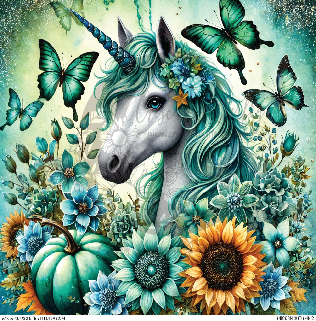 Unicorn Autumn 2 Printed Vinyl Sheet/Wrap