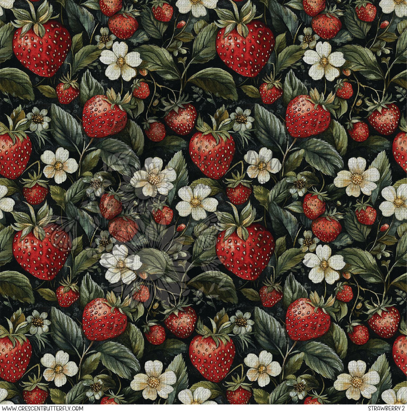 Strawberry 2 Printed Vinyl Sheet/Wrap