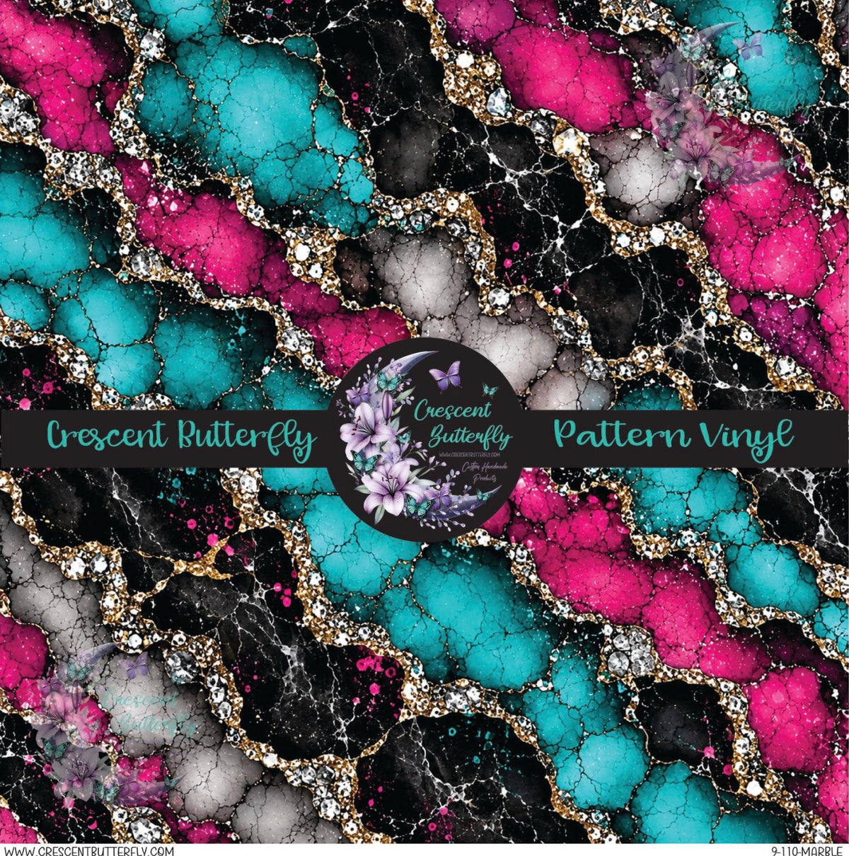 9-110-Marble Printed Vinyl Sheet/Wrap