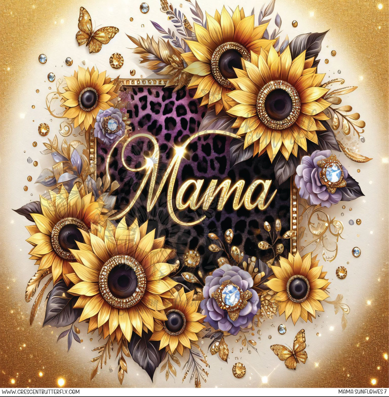 Mama Sunflowers 7 Printed Vinyl Sheet/Wrap