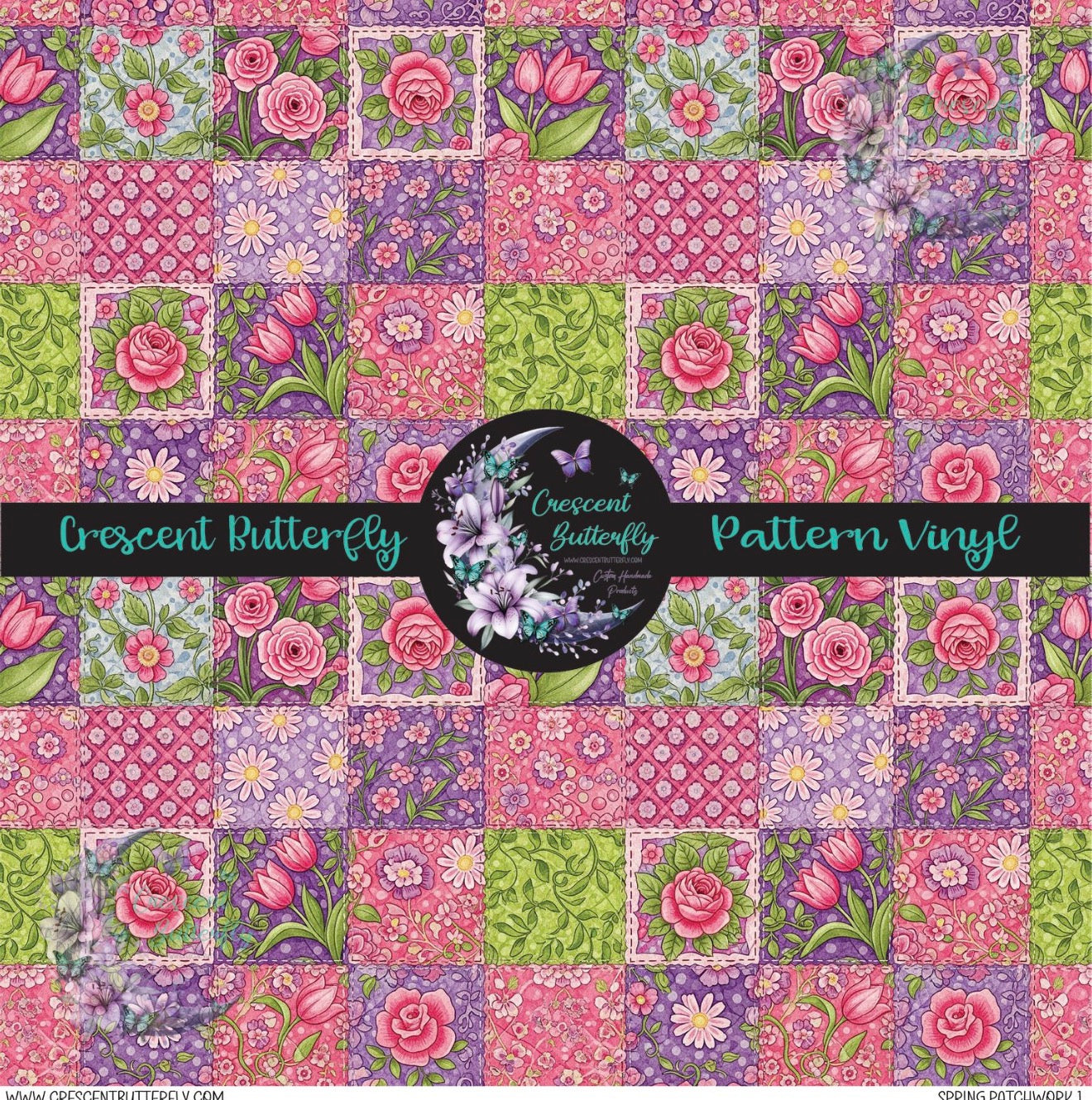 Spring Patchwork 1 Printed Vinyl Sheet/Wrap