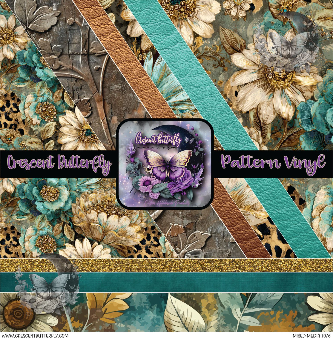 Mixed Media 1076 Printed Vinyl Sheet/Wrap