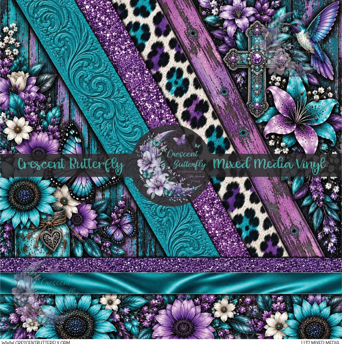 1132 Mixed Media Printed Vinyl Sheet/Wrap