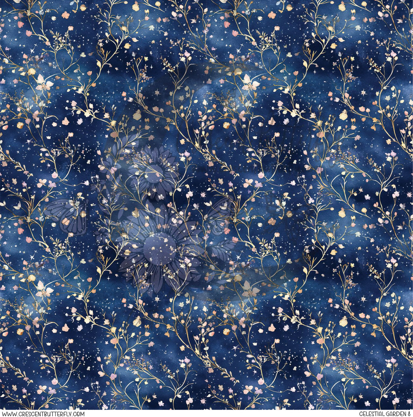 Celestial Garden 8 Printed Vinyl Sheet/Wrap