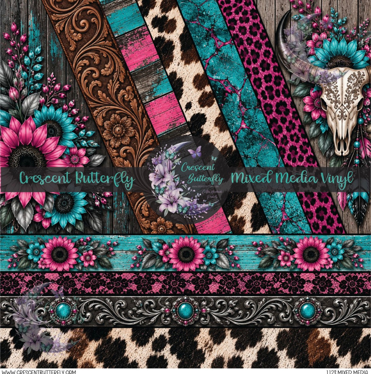 1123 Mixed Media Printed Vinyl Sheet/Wrap