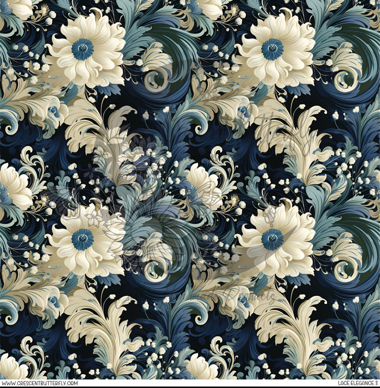 Lace Elegance 3 Printed Vinyl Sheet/Wrap