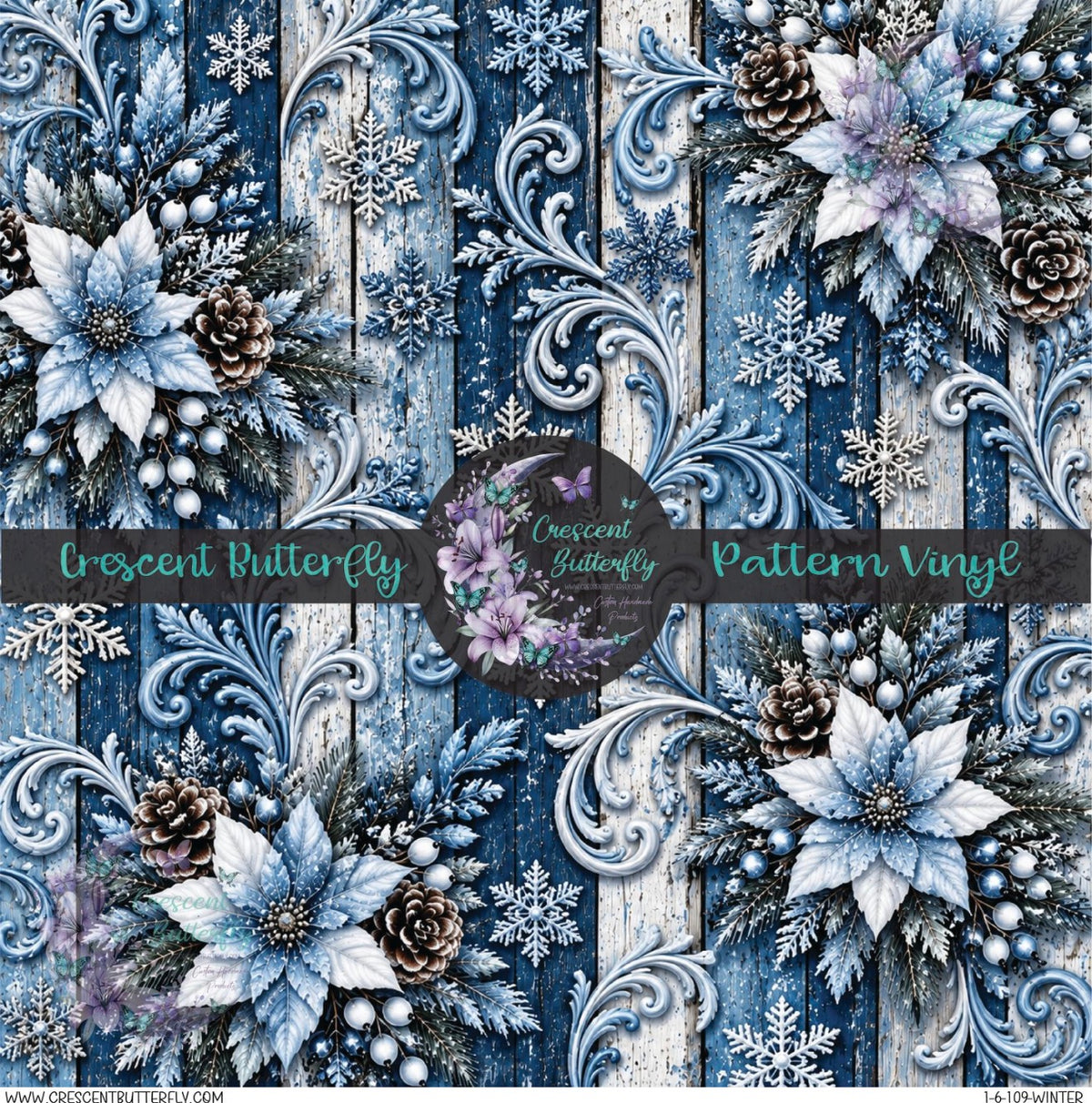 1-6-109-Winter Printed Vinyl Sheet/Wrap