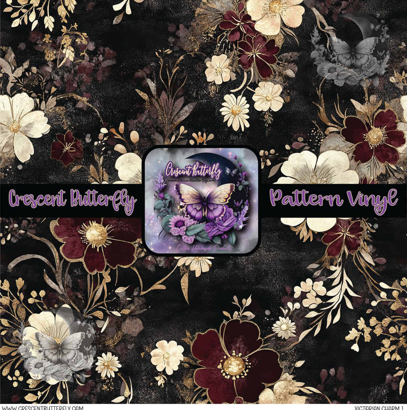 Victorian Charm 1 Printed Vinyl Sheet/Wrap