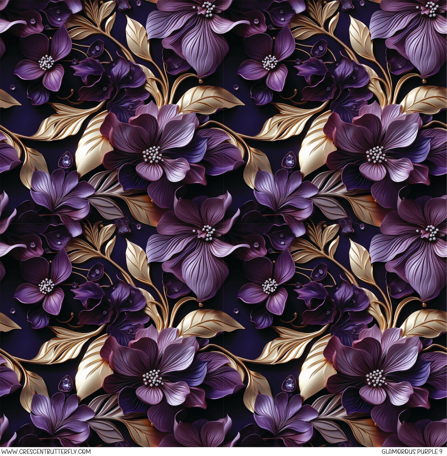 Glamorous Purple 9 Printed Vinyl Sheet/Wrap