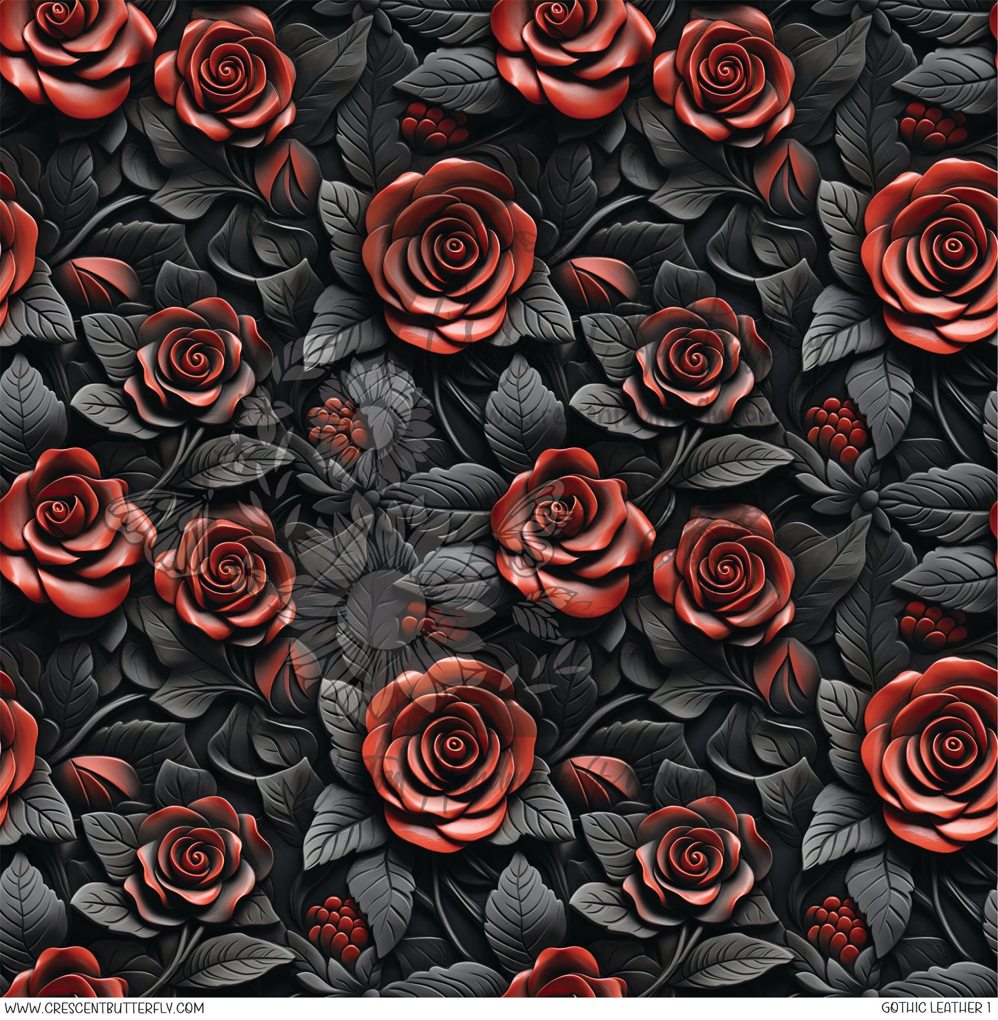 Gothic Leather 1 Printed Vinyl Sheet/Wrap