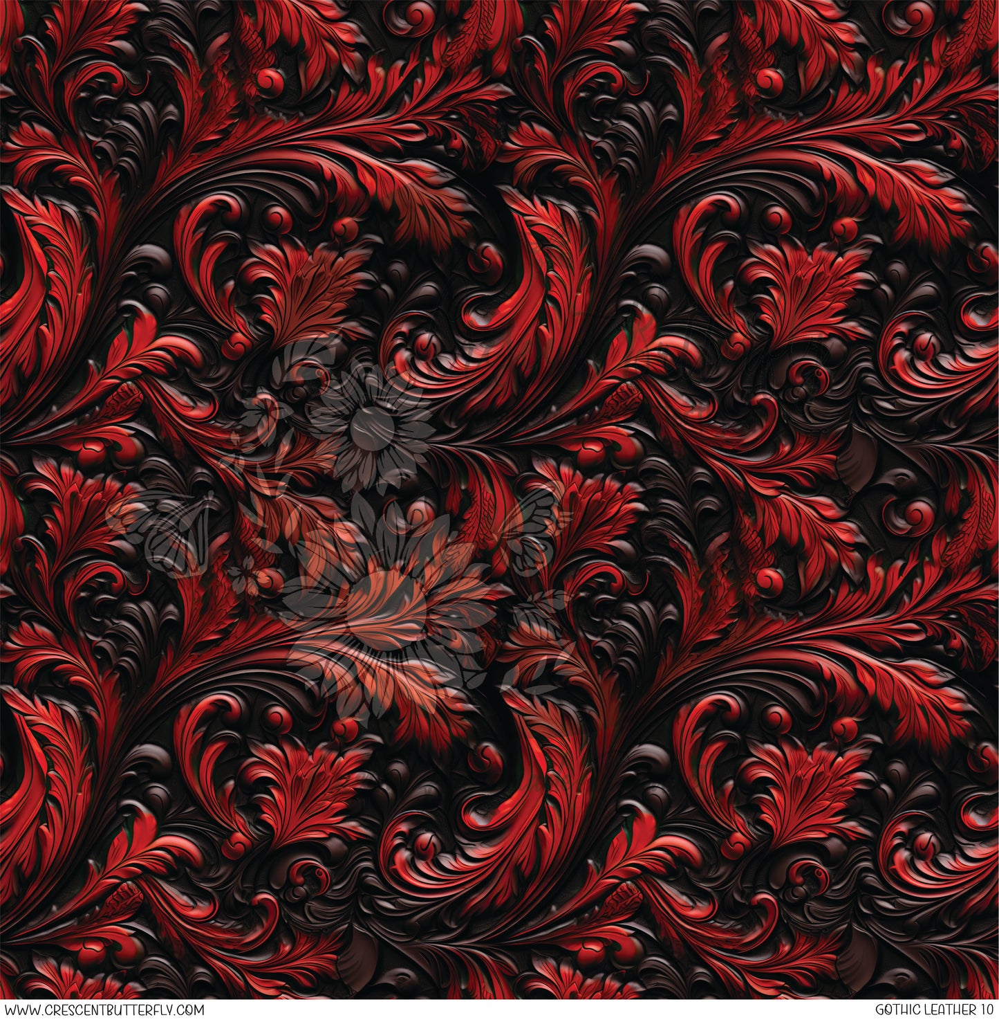 Gothic Leather 10 Printed Vinyl Sheet/Wrap