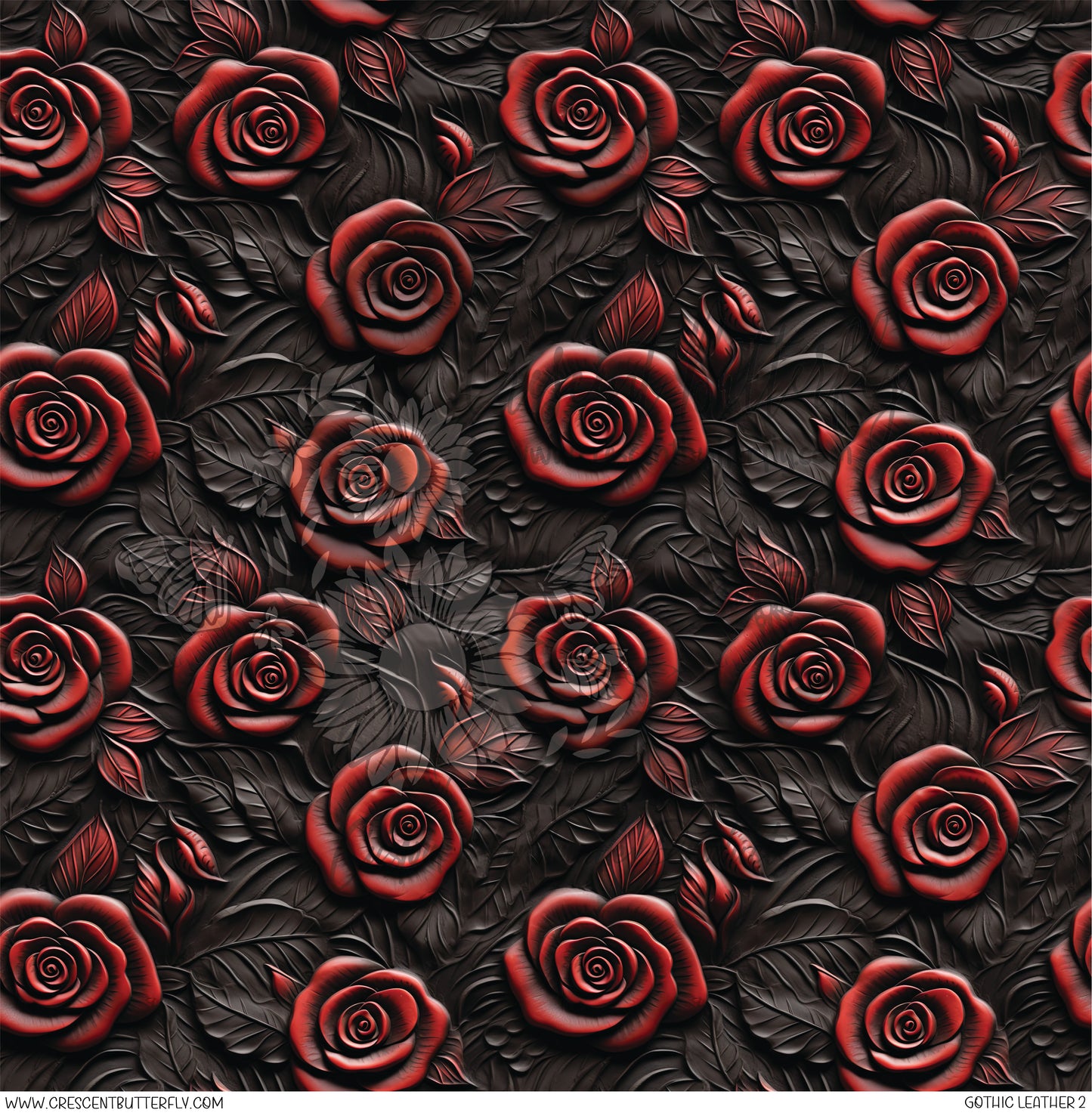 Gothic Leather 2 Printed Vinyl Sheet/Wrap