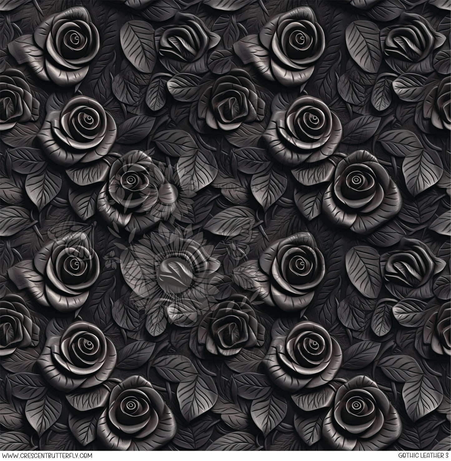 Gothic Leather 3 Printed Vinyl Sheet/Wrap