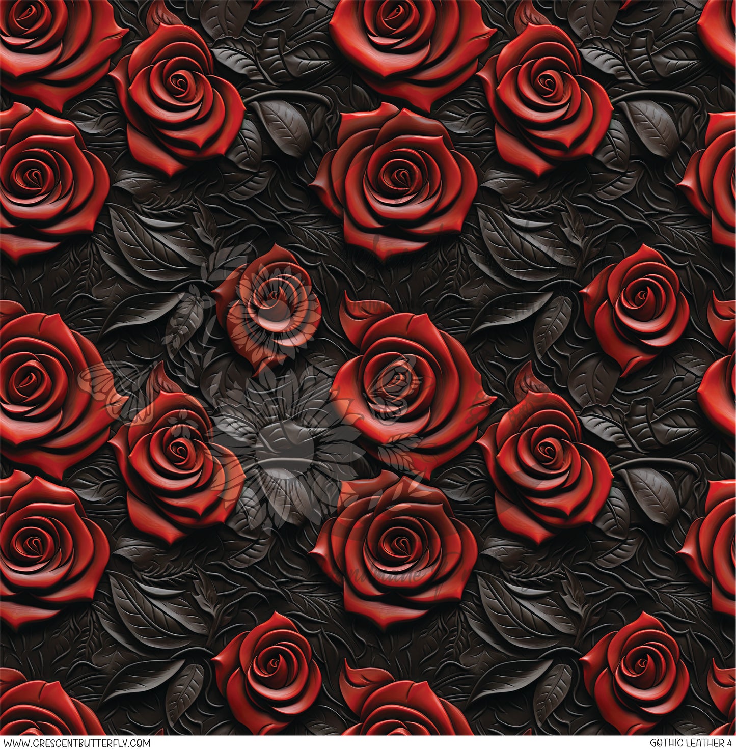 Gothic Leather 4 Printed Vinyl Sheet/Wrap