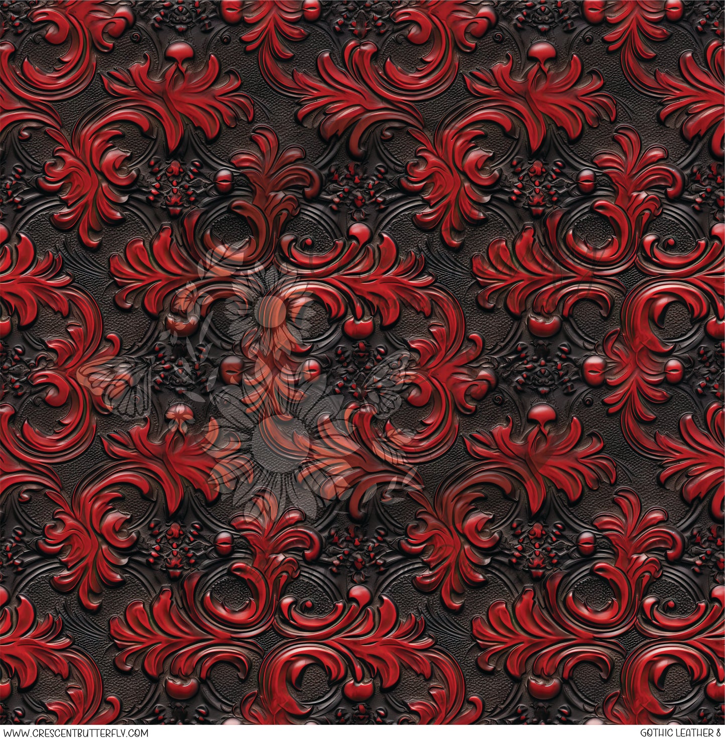 Gothic Leather 8 Printed Vinyl Sheet/Wrap