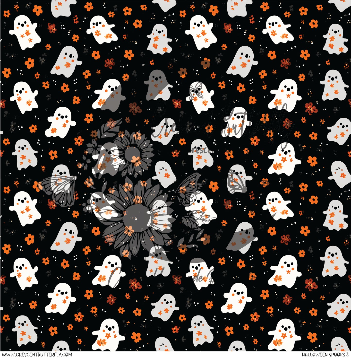 Halloween Spooks 8 Printed Vinyl Sheet/Wrap