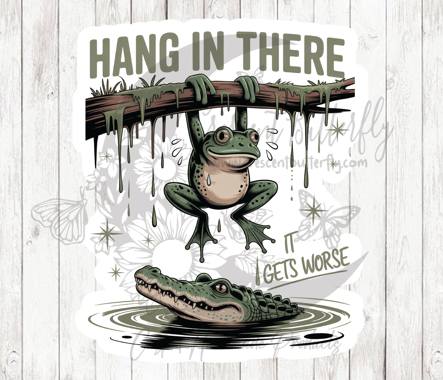 Hang In There 1 Sticker / Decal