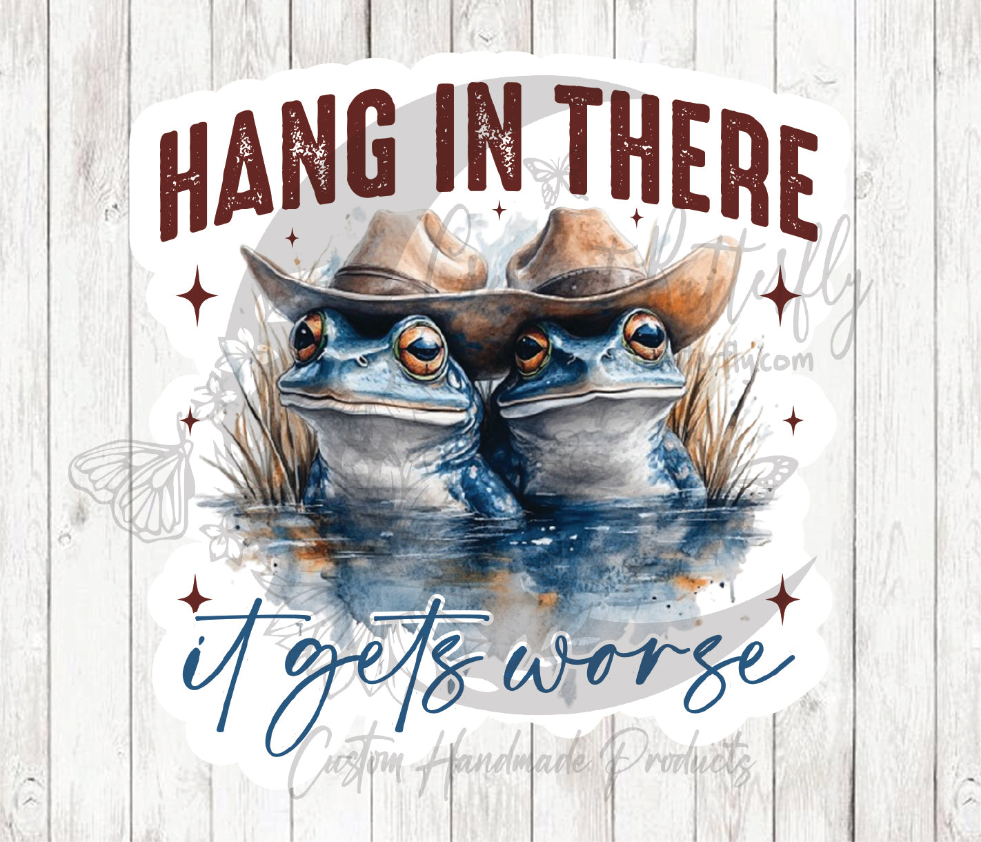 Hang In There 2 Sticker / Decal