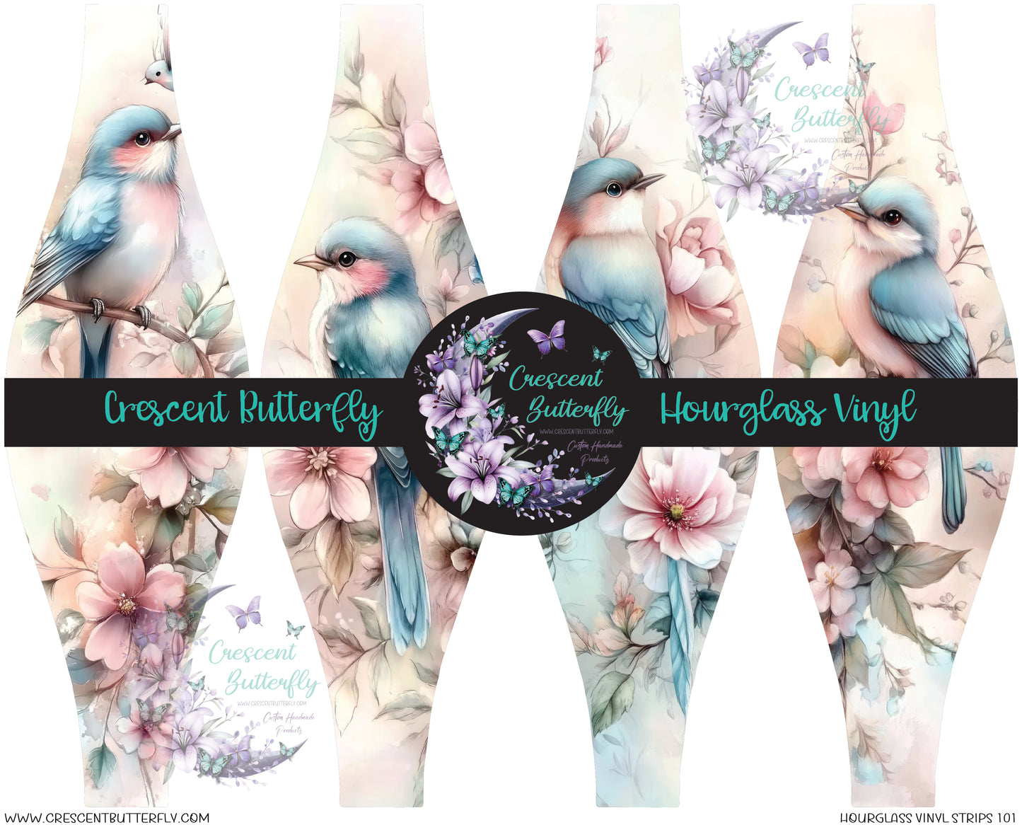 Hourglass Vinyl Strips 101 Printed Vinyl Sheet/Wrap