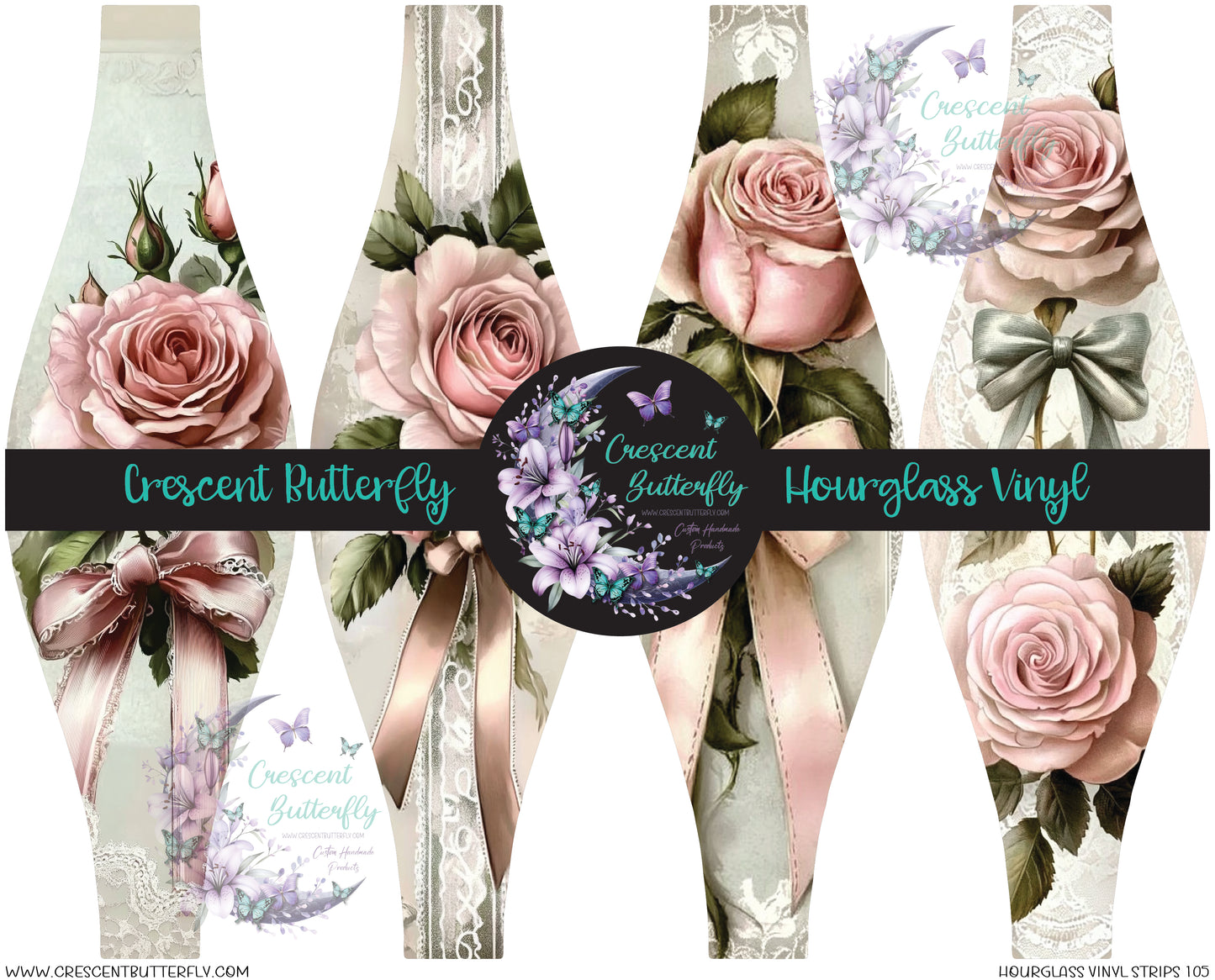 Hourglass Vinyl Strips 105 Printed Vinyl Sheet/Wrap