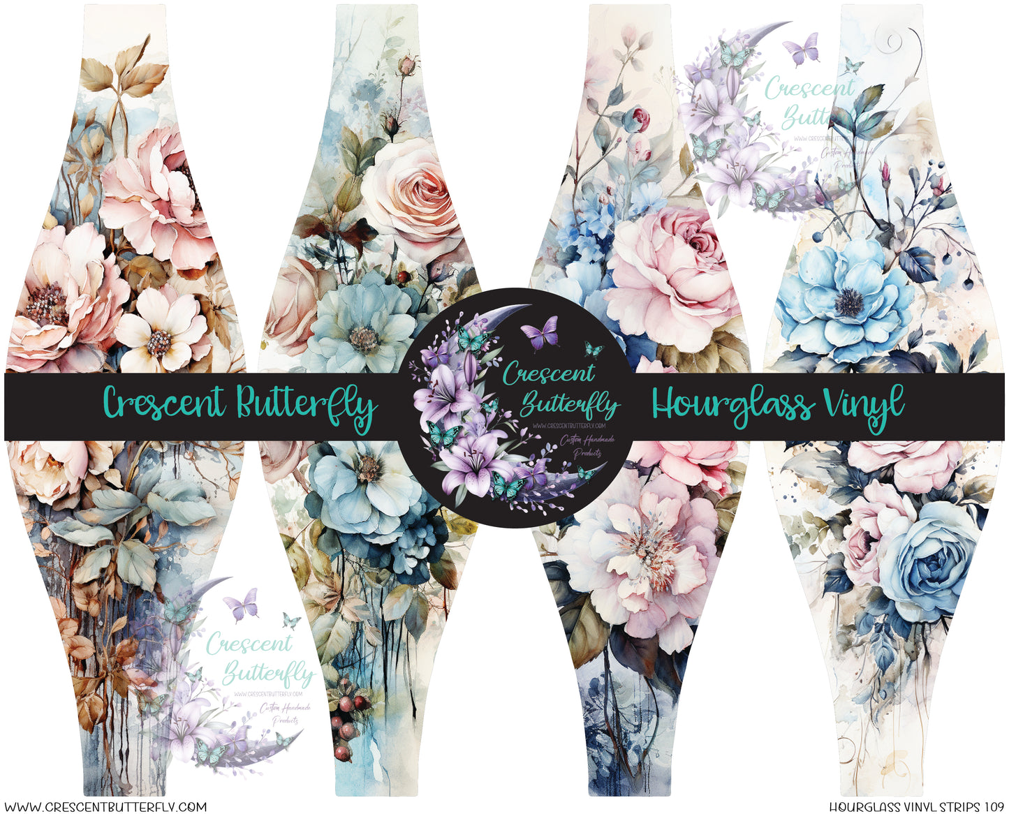 Hourglass Vinyl Strips 109 Printed Vinyl Sheet/Wrap