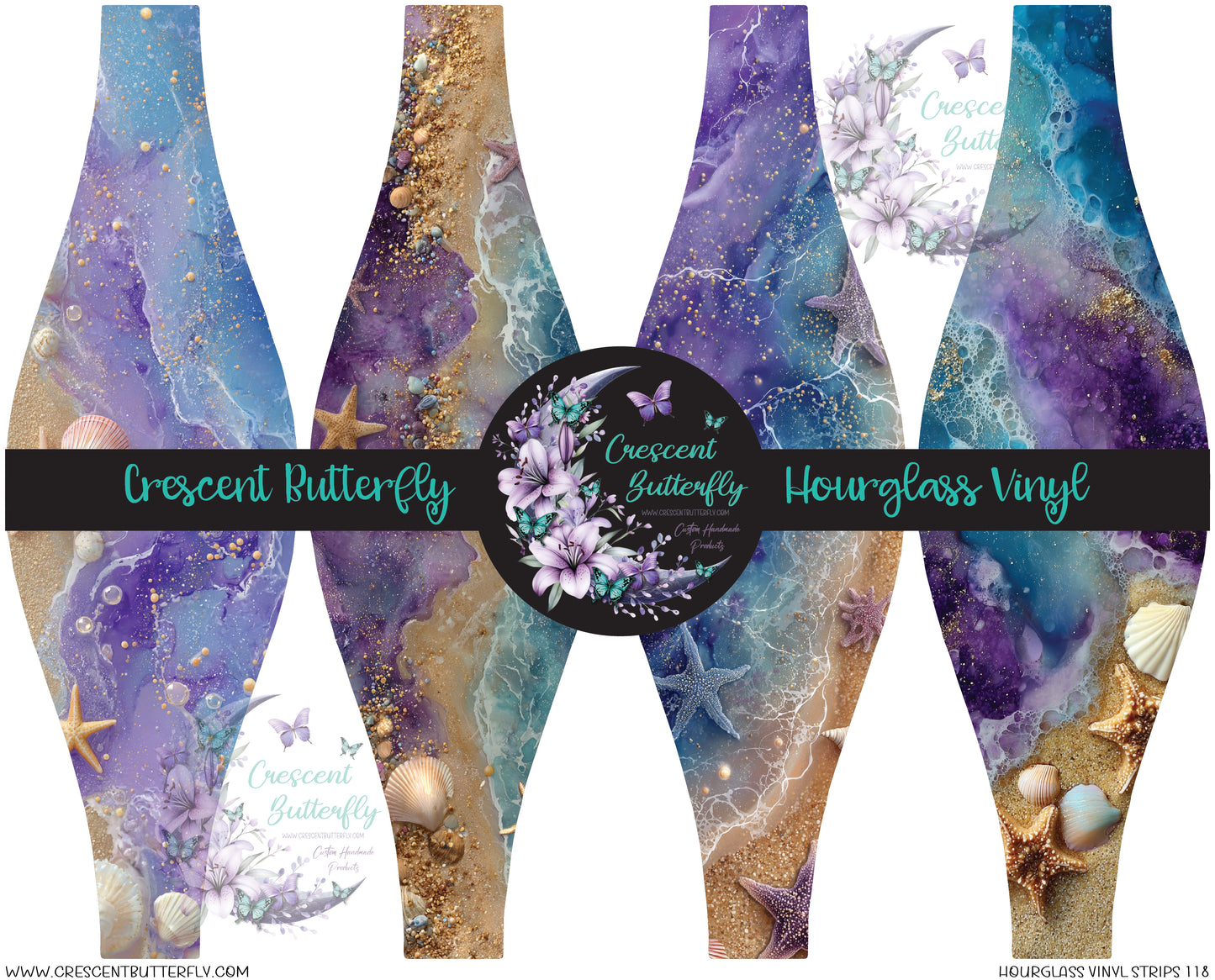 Hourglass Vinyl Strips 118 Printed Vinyl Sheet/Wrap