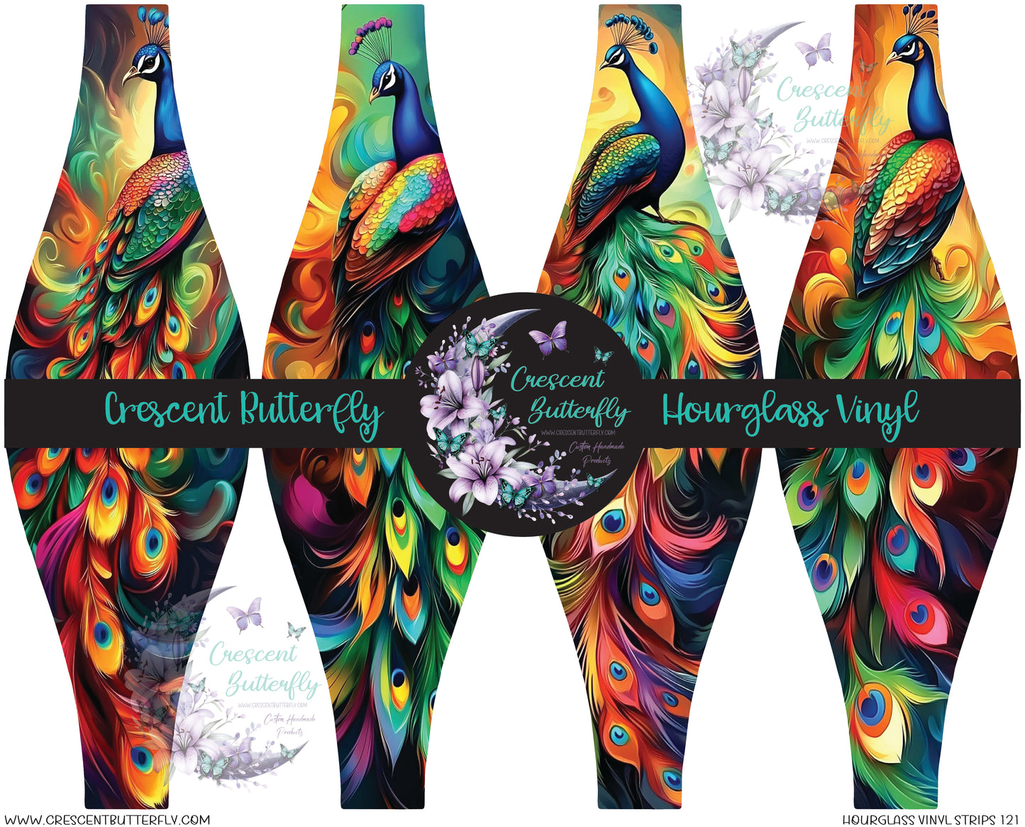 Hourglass Vinyl Strips 121 Printed Vinyl Sheet/Wrap