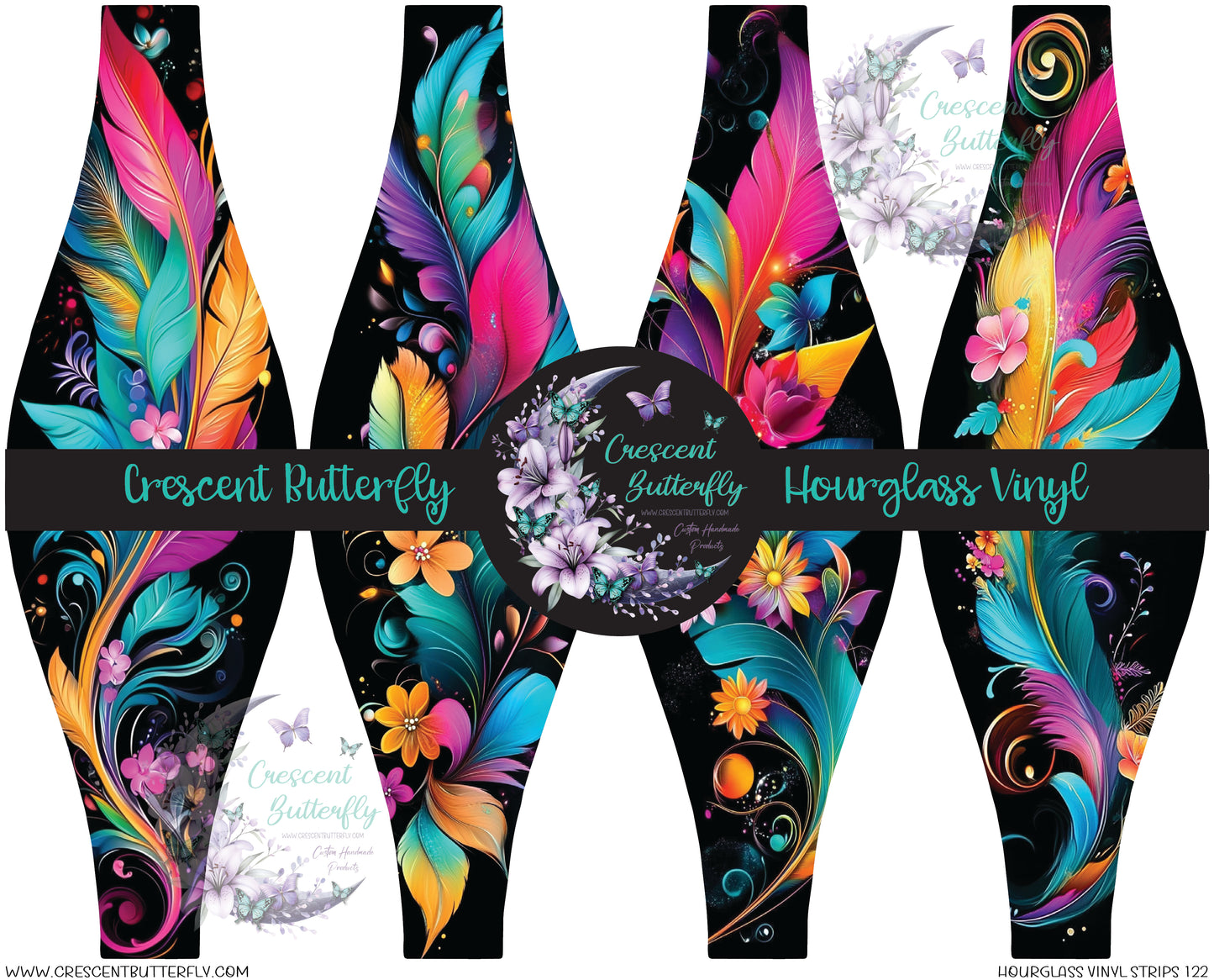 Hourglass Vinyl Strips 122 Printed Vinyl Sheet/Wrap