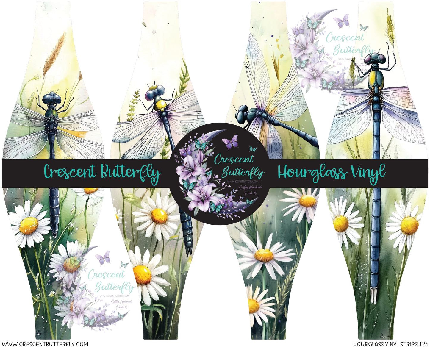 Hourglass Vinyl Strips 124 Printed Vinyl Sheet/Wrap