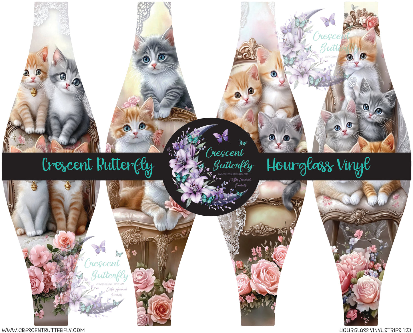 Hourglass Vinyl Strips 125 Printed Vinyl Sheet/Wrap